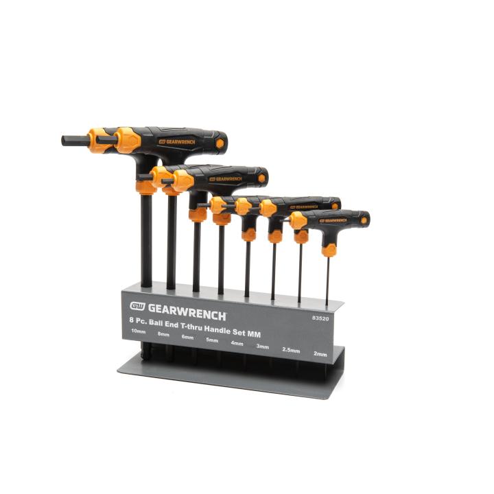 8 Piece Metric Ball End T-Handle Hex Key Set 83520